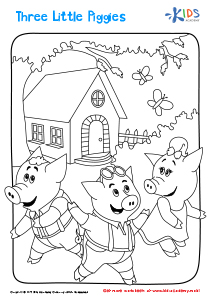 The Three Little Pigs and The Big Bad Wolf Printable: Printable